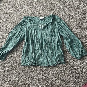 Teal and cream floral, long sleeve Universal thread